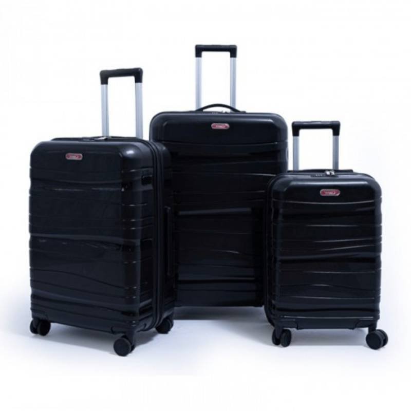 Ensemble de 3 Valises TITOU Incassable Polypropylene - Noir 1 ensemble de valises titou incassable polypropylene noir adsq