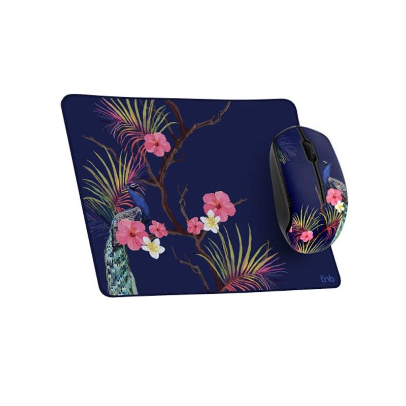 Ensemble Sans Fil Souris & Tapis TNB design TROPIC 1 ensemble sans fil souris tapis tnb design tropic a