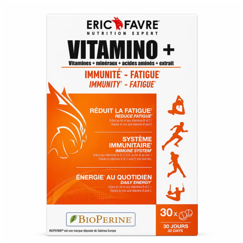 ERIC FAVRE VITAMINO+ IMMUNITE ET FATIGUE 30 COMPRIMES 1 eric favre vitamino immunite et fatigue comprimes