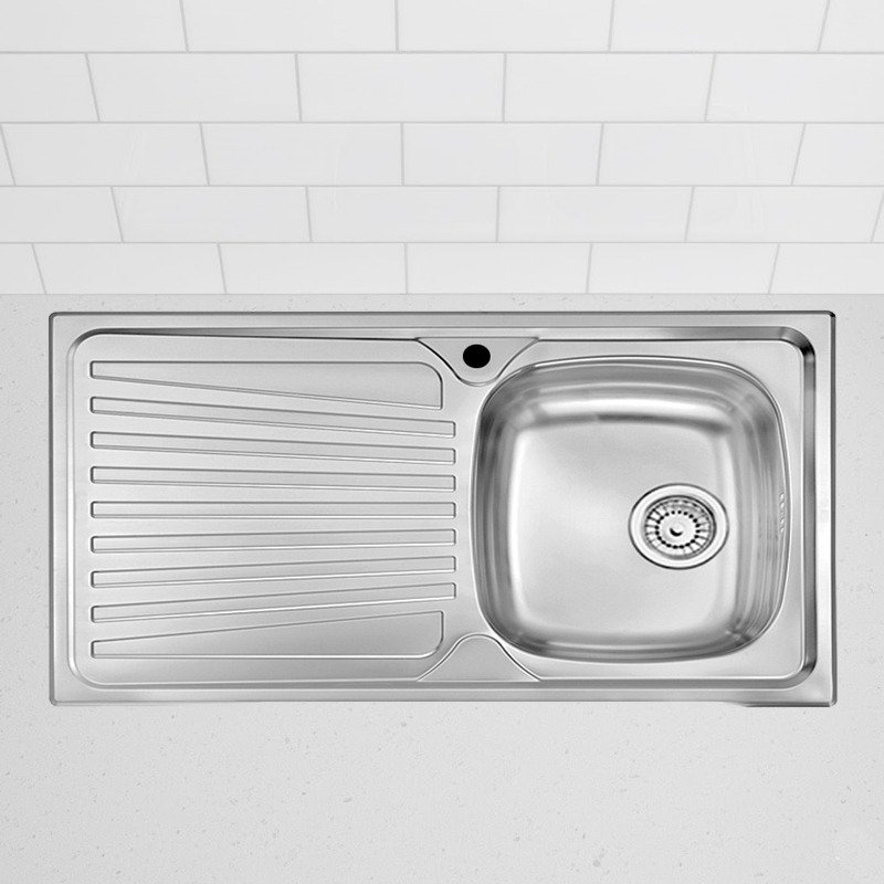 Évier De Cuisine Encastrable FOCUS Firenze 1 Bac + égouttoir - Inox 2 evier de cuisine encastrable focus firenze bac egouttoir gauche inox s