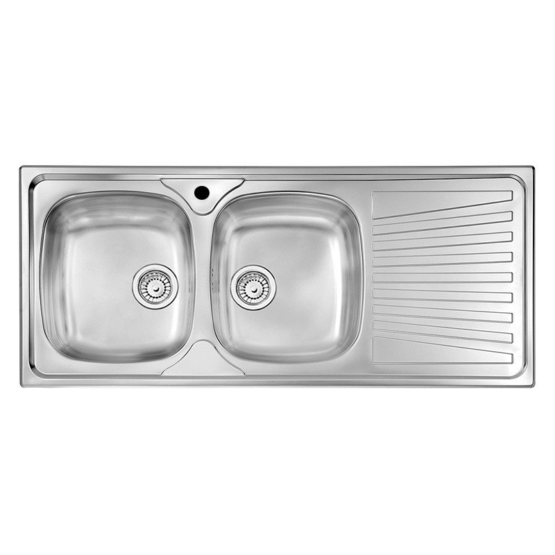 Évier De Cuisine Encastrable FOCUS Firenze 2 Bacs + égouttoir - Inox 1 evier de cuisine encastrable focus firenze bacs egouttoir inox a