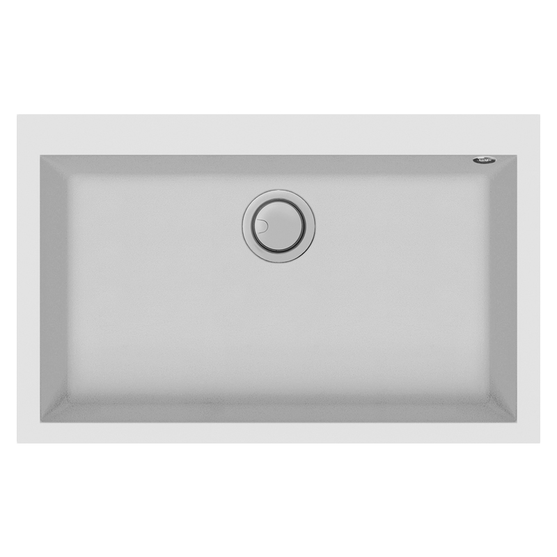 Évier De Cuisine Encastrable FOCUS Graniteck 1 Bac 80cm - Blanc 1 evier de cuisine encastrable focus graniteck bac cm blanc