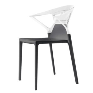 fauteuil sotufab cleopatre noir trasparent