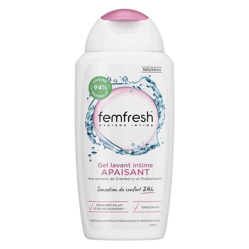 FEMFRESH GEL LAVANT INTIME APAISANT 250ML 1 femfresh gel lavant intime apaisant ml