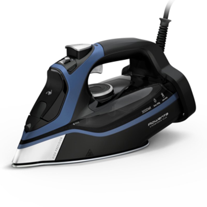 Fer à Repasser Manuel ROWENTA DW9411D1 Steamforce 3000W - Noir&Bleu 1 fer repasser manuel rowenta dwd steamforce w noir bleu
