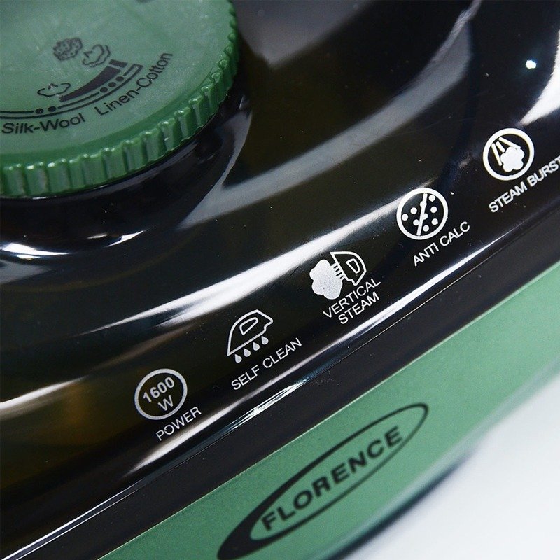 Fer à Repasser FLORENCE HK424 1600Watts - Vert 3 fer a repasser florence hk watts vert