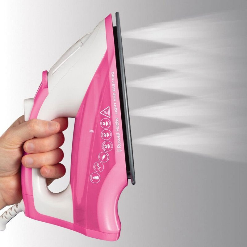 Fer à Repasser RUSSELL HOBBS Light&Easy Pro - Rose 4 fer repasser russell hobbs light easy pro rose