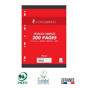 feuillets mobiles conquerant perforee a pages g seyes