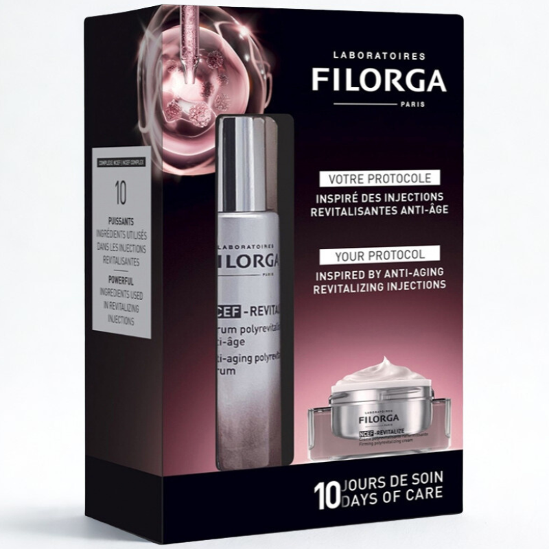 FILORGA COFFRET NCEF -REVITALIZE SERUM POLYREVITALISANT 30ML+CREME RAFFERMISSANTE 15ML (OFFERT) 1 filorga coffret ncef revitalize serum polyrevitalisant mlcreme raffermissante ml offert