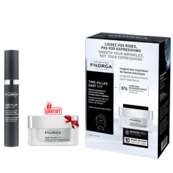 FILORGA COFFRET TIME FILLER SHOT 5XP SERUM CONCENTRE 15ML+ TIME FILLER 5XP CREME DE JOUR 15ML (OFFERT) 2 filorga coffret time filler shot xp serum concentre ml time filler xp creme de jour ml offert