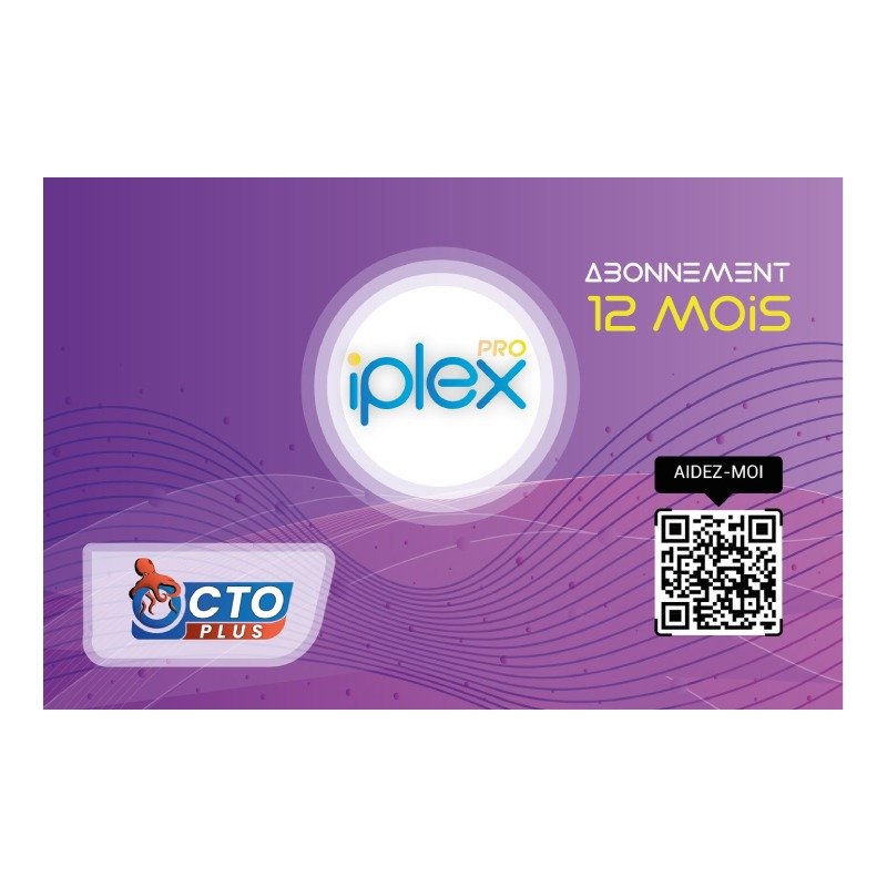 Forfait TV IPLEX Pro 12 mois 1 forfait tv iplex pro mois