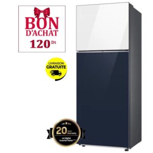 frigo samsung rtcbael l nofrost bleu marine blanc