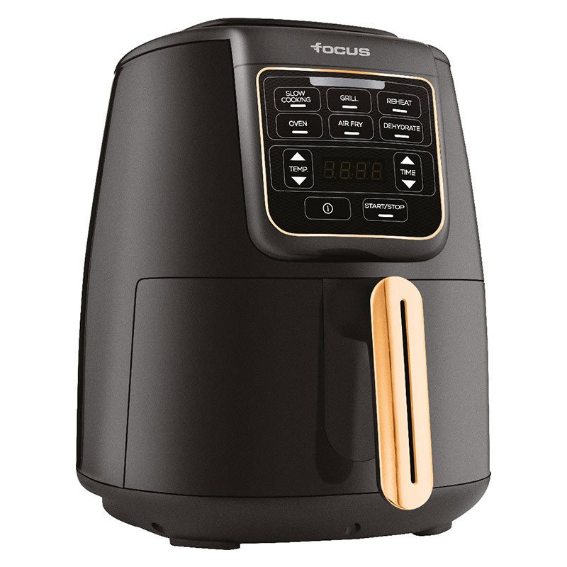 Friteuse Sans Huile FOCUS FM-3601 4 Litres - Noir & Gold 1 friteuse sans huile focus fm l noir gold