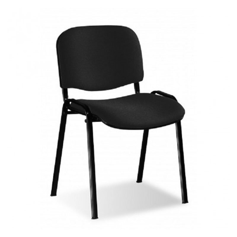Chaise Visiteur ISO Simple Sans Accoudoirs - Noir 3 gd