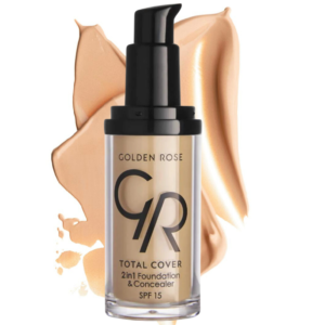 golden rose total cover in foundation concealer spf vitamin e ml