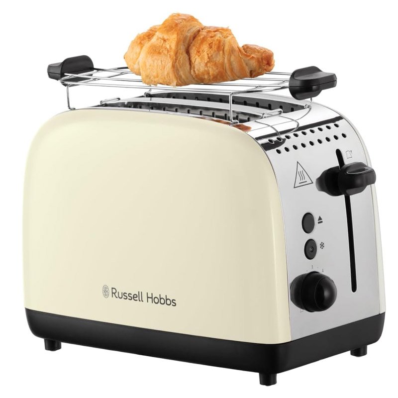 Grille Pain RUSSEL HOBBS Colours Plus 26551-56 1670W - Crème 1 grille pain russel hobbs colours plus w cr me