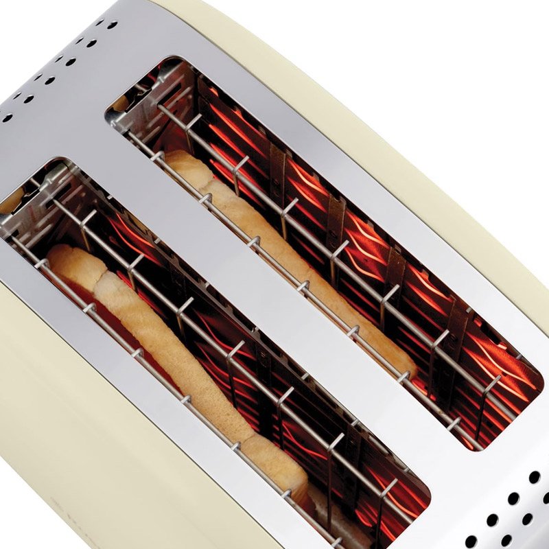 Grille Pain RUSSEL HOBBS Colours Plus 26551-56 1670W - Crème 5 grille pain russel hobbs colours plus w cr me