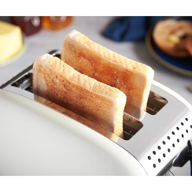 Grille Pain RUSSEL HOBBS Colours Plus 26551-56 1670W - Crème 7 grille pain russel hobbs colours plus w cr me
