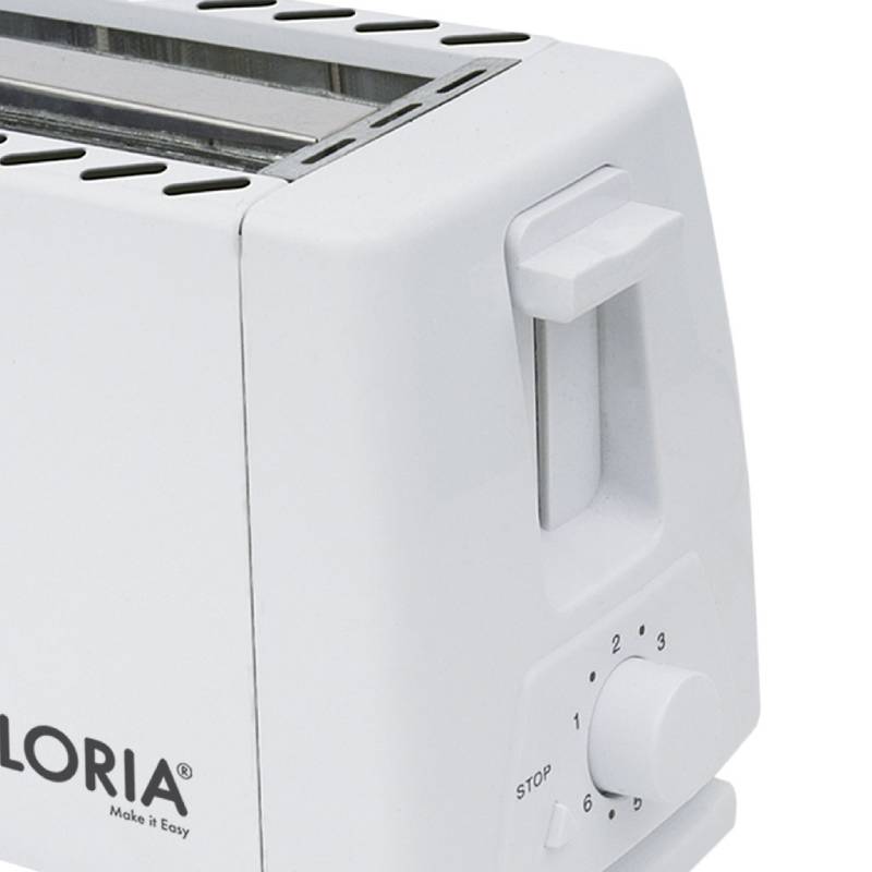Grille Pain FLORIA ZLN1833 700W - Blanc 4 grille pain floria zln w blanc