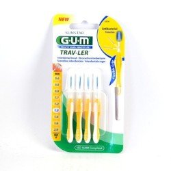 GUM BROSSETTES TRAVELER EXTRAFINE CONIQUE BTE DE 4 (1514) 2 gum brossettes traveler extrafine conique bte de