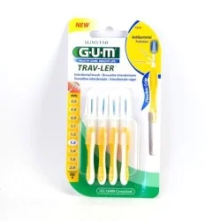 GUM BROSSETTES TRAVELER EXTRAFINE CONIQUE BTE DE 4 (1514) 4 gum brossettes traveler extrafine conique bte de