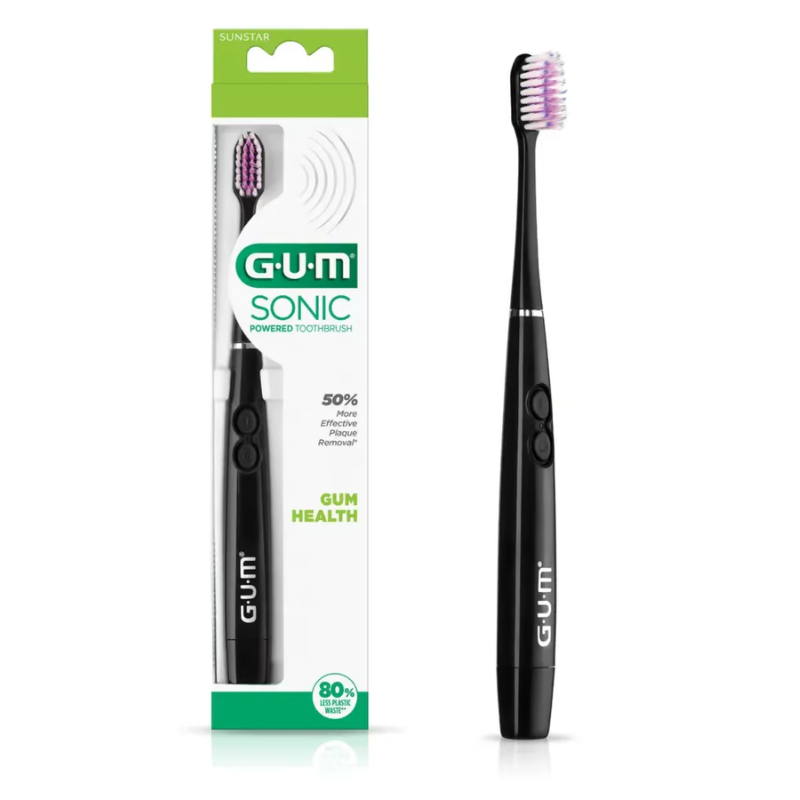 GUM SONIC DAILY BROSSE A DENTS SOUPLE REF 4100 1 gum sonic daily brosse a dents souple couleur noire ref