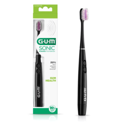 GUM SONIC DAILY BROSSE A DENTS SOUPLE REF 4100 2 gum sonic daily brosse a dents souple couleur noire ref