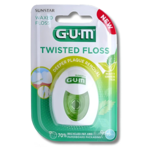 gum twisted floss fil dentaire