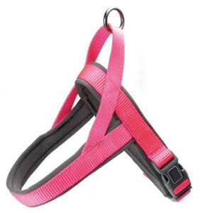 harnais record nylon rembourr rouge