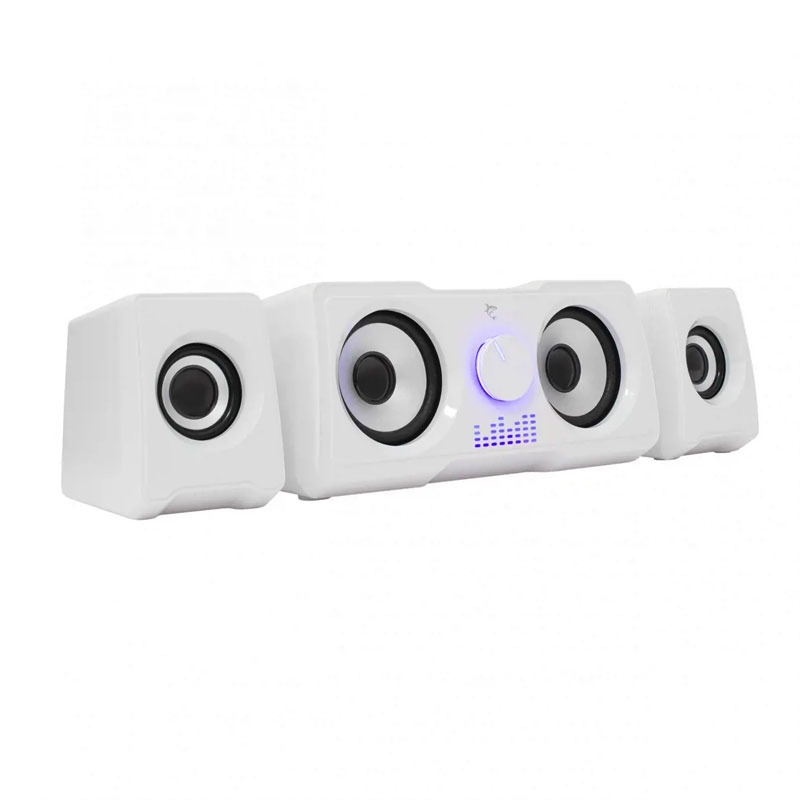 Haut-parleur 2.2 WHITE SHARK Mood RGB - Blanc 2 haut parleur white shark mood rgb blanc b