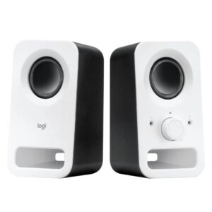 haut parleur filaire logitech zb stereo blanc qq