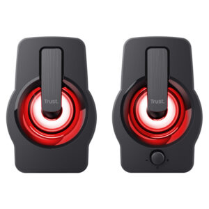 haut parleur filaire trust gemi rgb noir