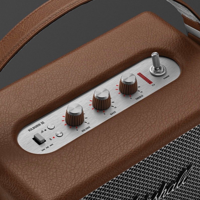 Haut Parleur Sans Fil MARSHALL Kilburn III Bluetooth - Brown 5 haut parleur sans fil marshall kilburn iii bluetooth brown