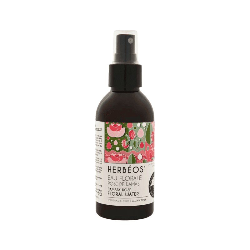 HERBEOS EAU FLORALE ROSE DE DAMAS 150ML 1 herbeos eau florale rose de damas ml