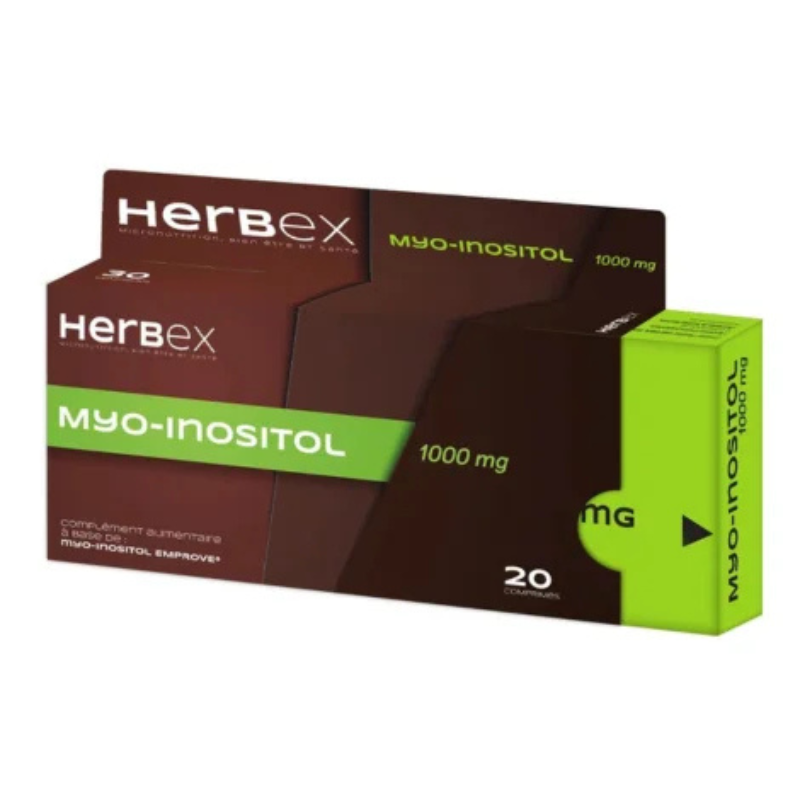 HERBEX MYO INOSITOL 1000MG 20 COMPRIMES 1 herbex myo inositol mg comprimes