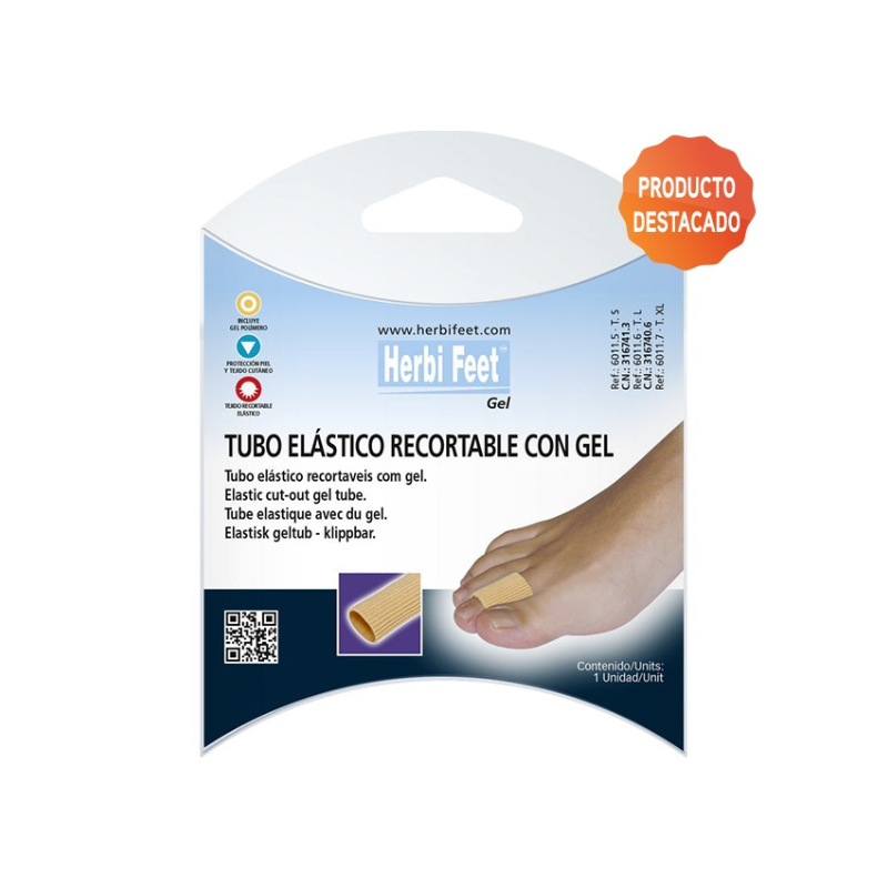 HERBI FEET TUBE ELASTIQUE AVEC GEL S REF 6011.5 1 herbi feet tube elastique avec gel s ref