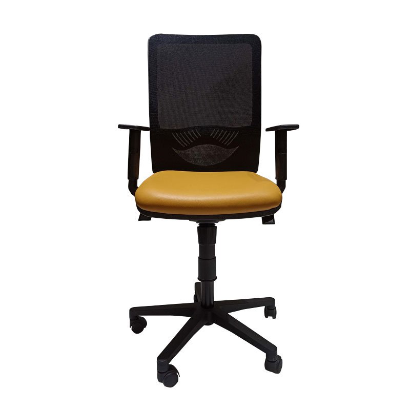 Fauteuil Opérationnel DUKE En Simili Cuir Avec Accoudoirs Réglable - Moutarde 2 hk hellokitty