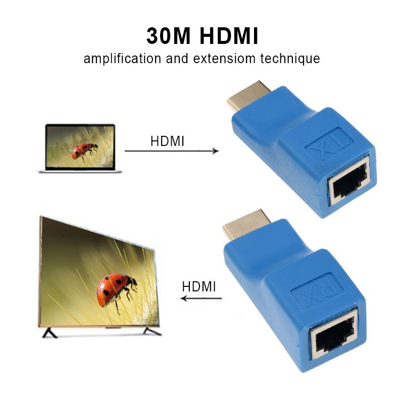 Convertisseur Extender HDMI 30M 1080P - Bleu 4 hk hellokitty