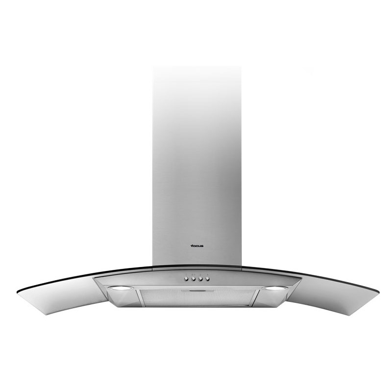 Hotte Cheminée FOCUS F914X 90cm - Inox 1 hotte cheminee decorative focus fx cm inox