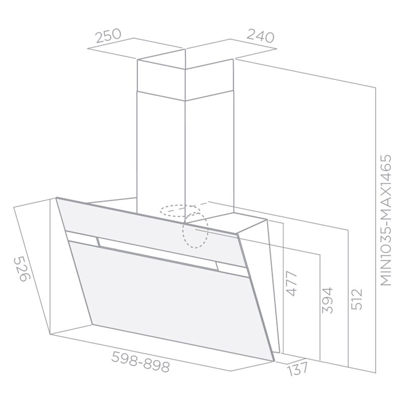 Hotte Design FOCUS F911B 90CM - NOIR 2 hotte design focus fb cm noir e