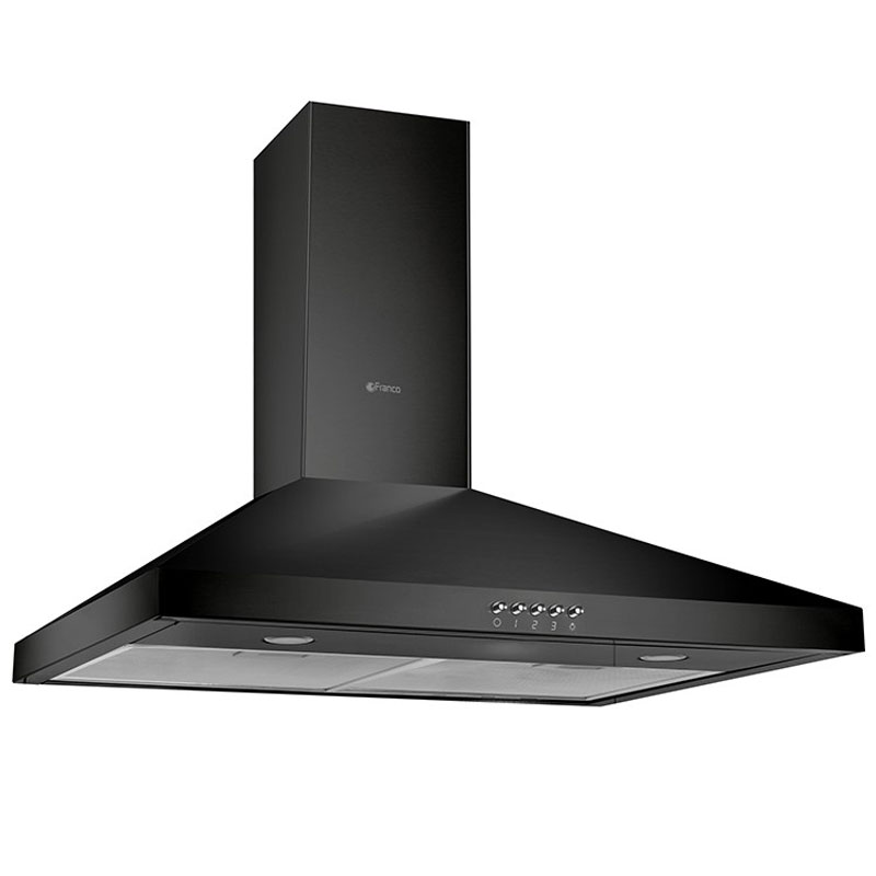 Hotte Pyramidale FRANCO 90cm - Noir (ECO-GU-90B) 1 hotte pyramidale franco cm noir eco gu b