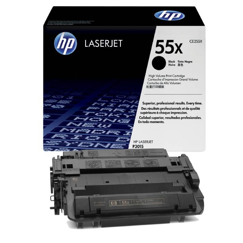 Toner Original HP 55X - Noir (CE255X) 1 hp toner dorigine x noir tunsie