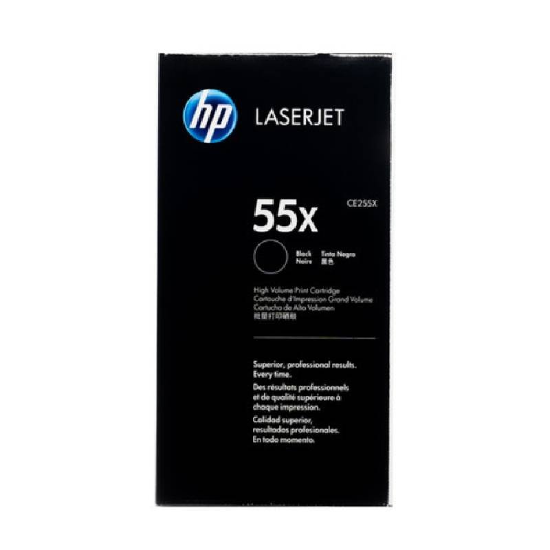 Toner Original HP 55X - Noir (CE255X) 5 hp toner dorigine x noir tunsie