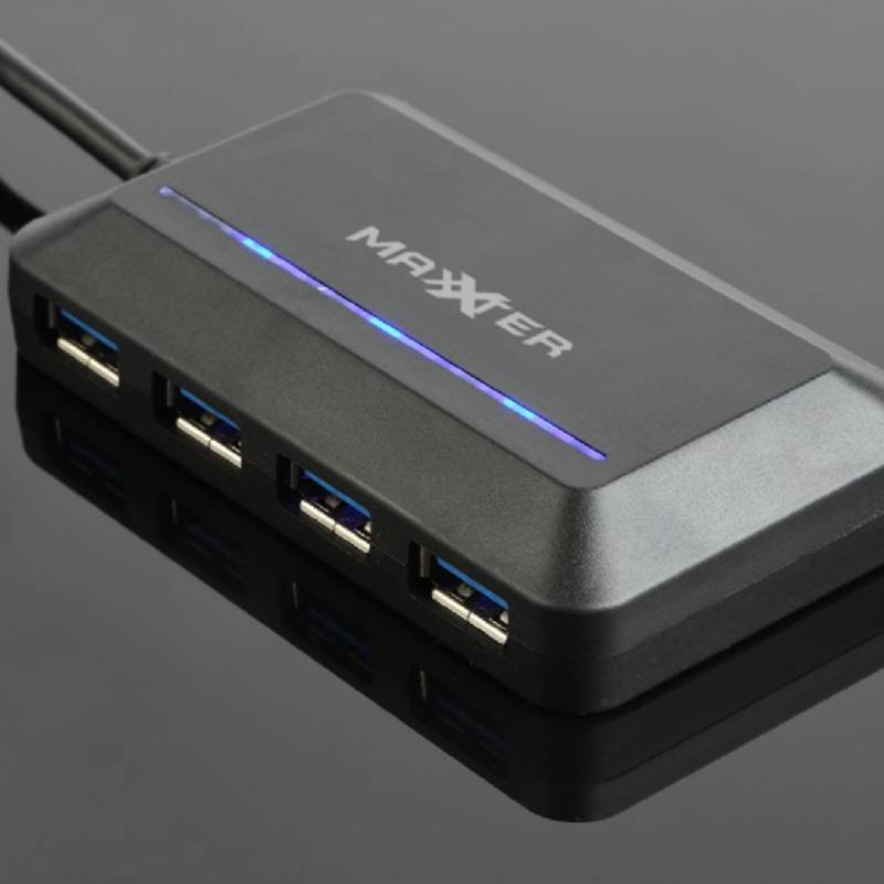HUB USB 3.1 Type-C 4 ports GEMBIRD ACT-HUB3C-4P - Noir 2 hub usb type c ports gembird act hubc p noir