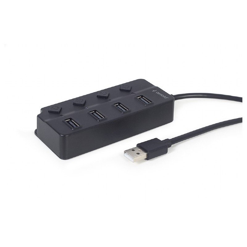 HUB USB GEMBIRD 4-Port USB 2.0 - Noir 3 hub usb gembird port usb noir g