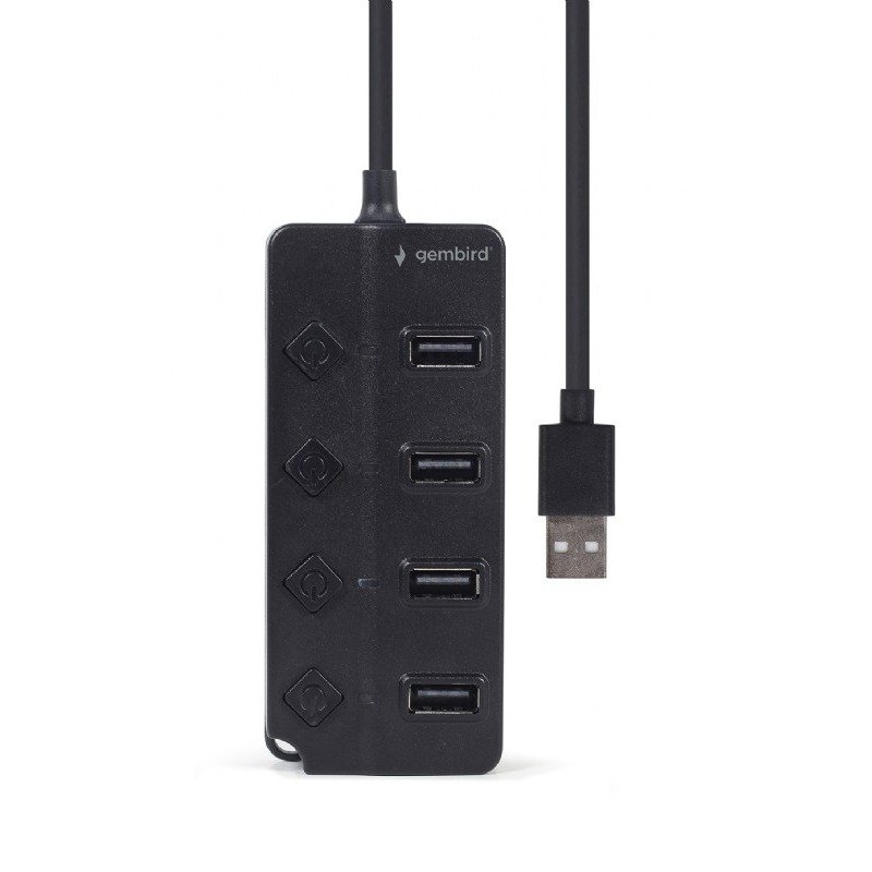 HUB USB GEMBIRD 4-Port USB 2.0 - Noir 5 hub usb gembird port usb noir i