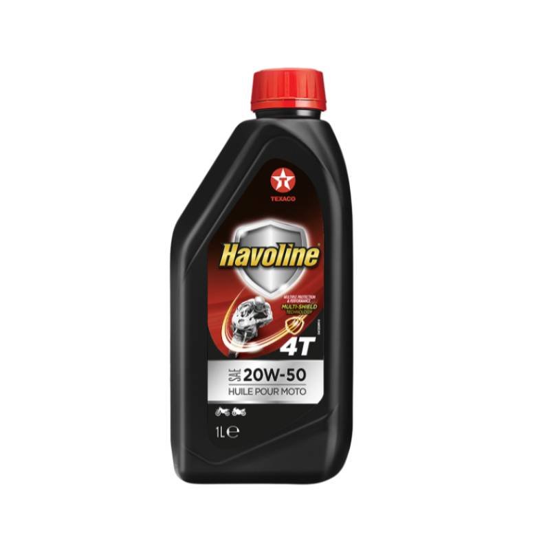 Huile moteur moto Havoline 4 Temps SAE 20W-50 1L 1 huile moteur havoline multigrade pour moto temps sae w g