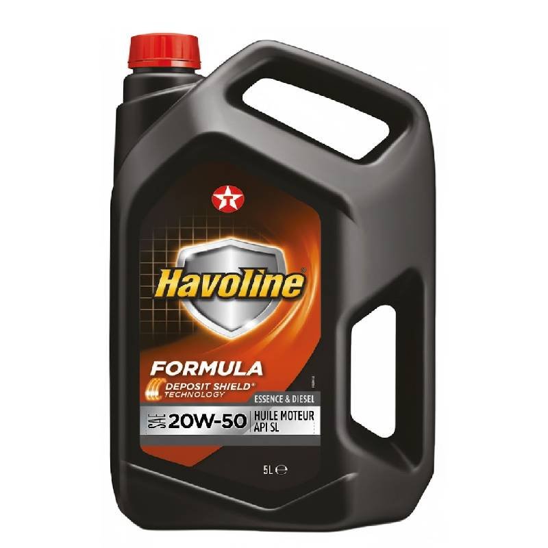 Huile Moteur Multigrade Havoline Formula SAE 20W-50 5L 1 huile moteur multigrade havoline formula sae w l g
