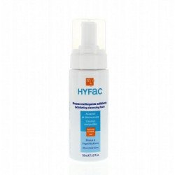 HYFAC MOUSSE NETTOYANTE EXFOLIANTE 150ML 2 hyfac mousse nettoyante exfoliante ml