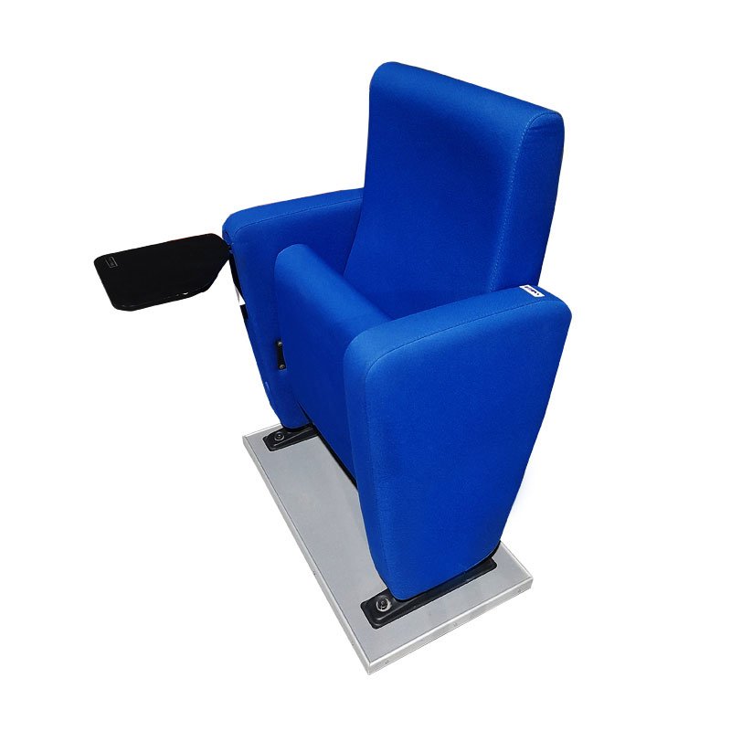 Chaise De Formation Avec Conseil De Rédaction & Accoudoirs Fixe - Bleu 1 image